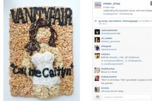 Nggak cuma foto, kue bergambar Caitlyn Jenner juga bikin heboh