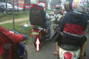 Bukanya patroli, motor polisi ini digunakan pelajar ke sekolah