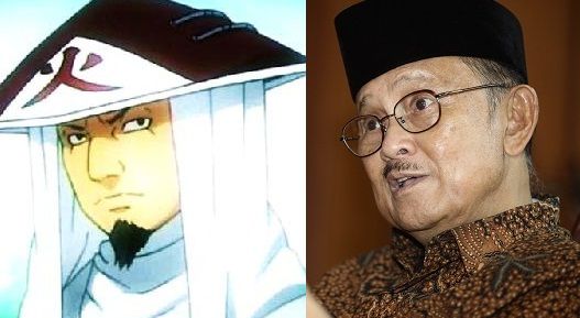 Kemiripan pemimpin Hokage dalam film Naruto dengan presiden Indonesia