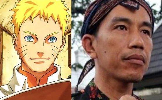 Kemiripan pemimpin Hokage dalam film Naruto dengan presiden Indonesia