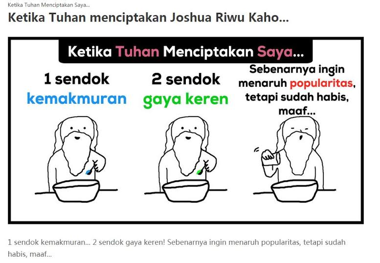 'Bahan' apa yang dipakai 'Tuhan' ciptakan kamu bisa lihat di situs ini