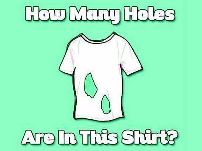 Uji kecerdasanmu, ada berapa lubang di gambar ini