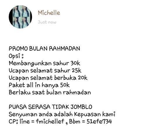 Jomblo? Takut gak bangun sahur? Coba kontak jasa 6 pembangun sahur ini