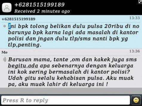 16 Foto balasan SMS penipuan yang bikin ketawa ngakak 16 Foto balasan SMS penipuan yang bikin ketawa ngakak