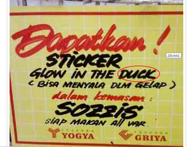 Duh, 25 Spanduk ini Bahasa Inggrisnya bikin ngakak!
