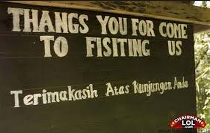 Duh, 25 Spanduk ini Bahasa Inggrisnya bikin ngakak!