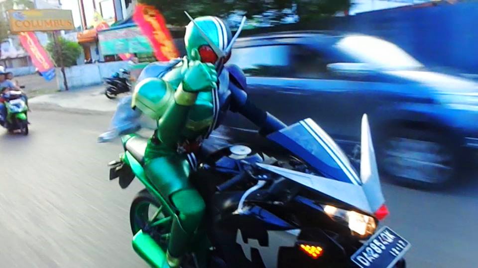 Berkat Yodha, Kamen Rider ramaikan bulan puasa di Kaltim