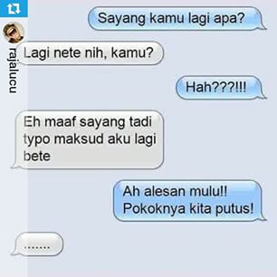 12 Pesan typo yang bikin orang salah paham