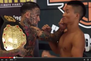 VIDEO: Badan penuh tato bully lawan, nggak tahunya 20 detik kalah KO