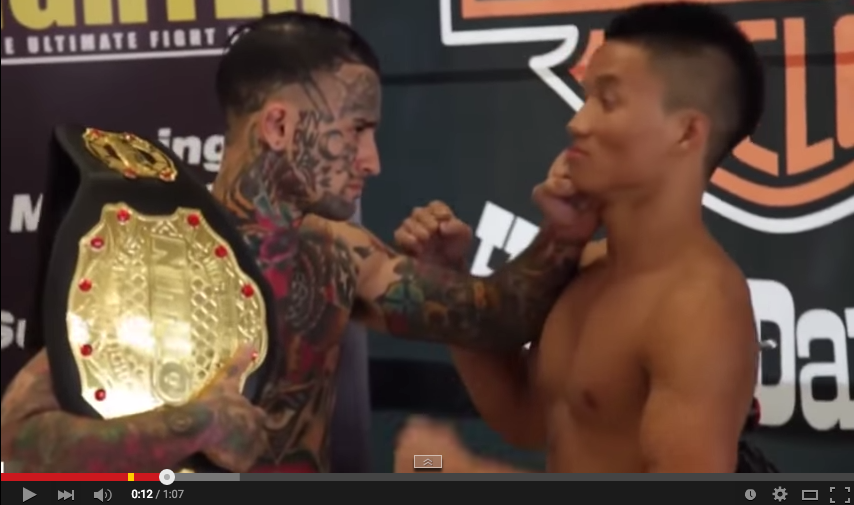 VIDEO: Badan penuh tato bully lawan, nggak tahunya 20 detik kalah KO