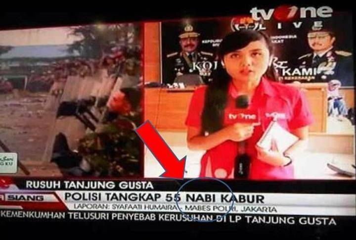 18 Typo penulisan di televisi dan koran, fatal!