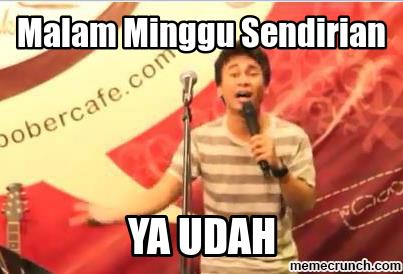 Buat para jomblo, 20 meme malam Minggu ini dijamin ceriakan kamu