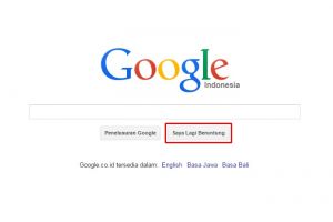 Cara jitu pakai Google Search, klik saja tombol 'Saya Lagi Beruntung'
