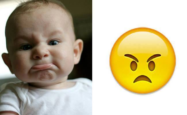 9 Ekspresi bayi yang mirip banget sama emoticon, gemes