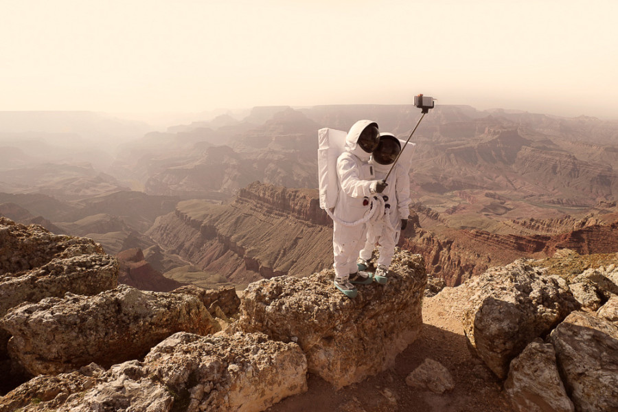 Begini gambaran penampilan kamu jika melakukan selfie di Mars