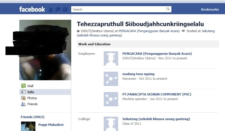 20 Nama alay di Facebook yang bakal bikin matamu jereng 20 Nama alay di Facebook yang bakal bikin matamu jereng