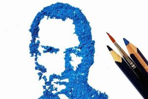 12 Gambar ini terbuat dari sisa serutan pensil