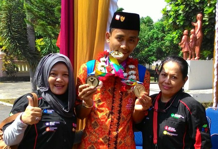 Dimas Prasetyo, atlet difabel Indonesia peraih 3 medali emas di AS