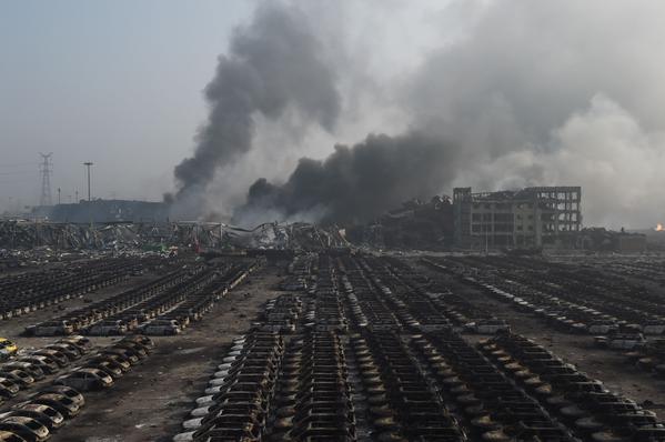 Foto-foto ledakan dahsyat di Tianjin, China