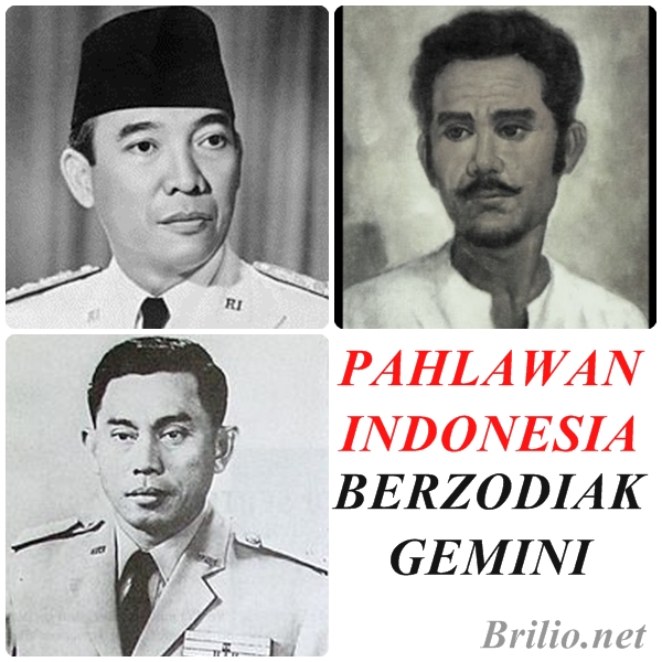 7 Pahlawan Indonesia yang terlahir sebagai gemini