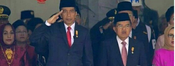 Tak beri hormat saat pengibaran Merah Putih, sikap Pak JK salahkah?