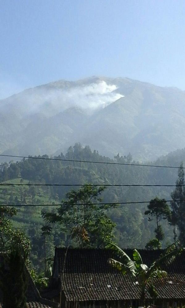 Gunung Merbabu kebakaran sejak pagi, api sulit dipadamkan Gunung Merbabu kebakaran sejak pagi, api sulit dipadamkan