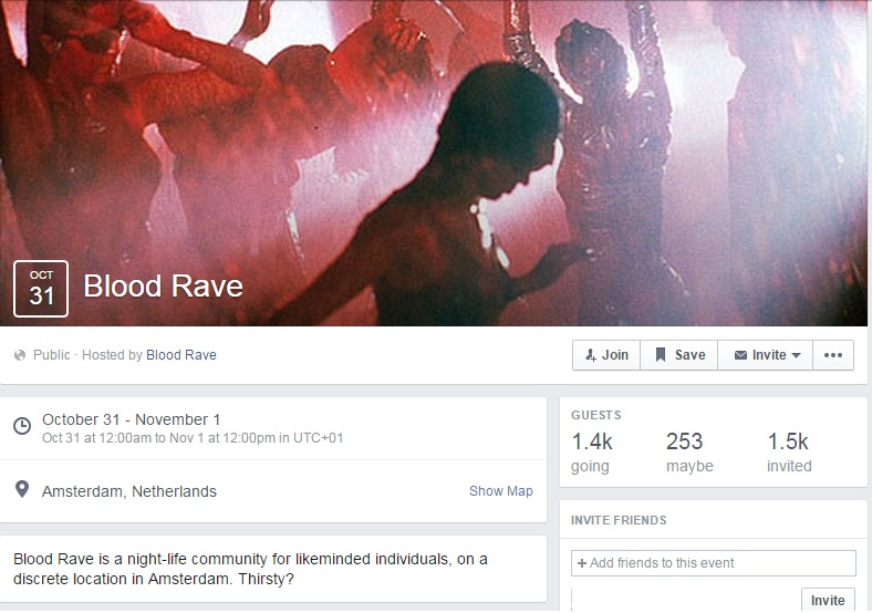 Terinspirasi film vampir, Belanda gelar pesta darah pertama di dunia