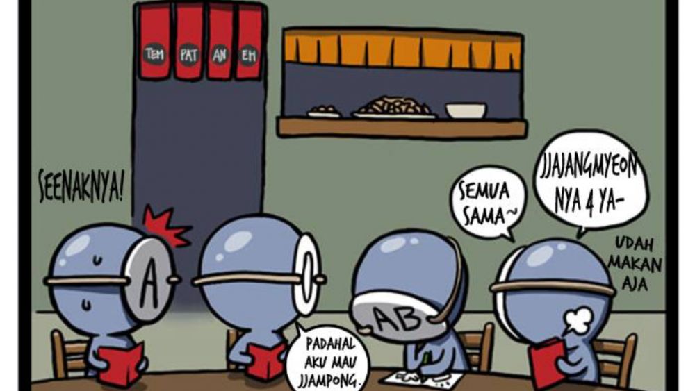 Begini tingkah orang berdasarkan 4 golongan darah saat makan bersama