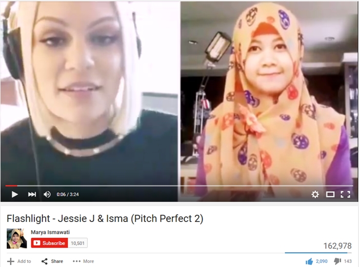 Hebat, gadis asal Cilacap ini sukses 'duet' sama Jessie J