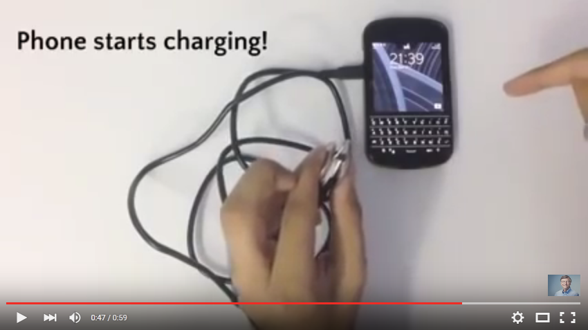 VIDEO: Begini cara mengisi baterai handphone pakai listrik dalam tubuh