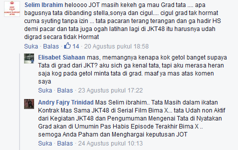14 Tipe fans JKT48 dilihat dari komentar Facebook, nomor 10 lucu! 14 Tipe fans JKT48 dilihat dari komentar Facebook, nomor 10 lucu!