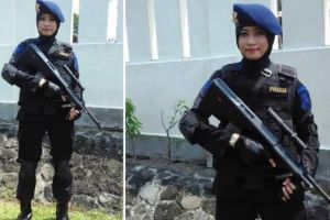 Bripda Adri, satu-satunya sniper cantik dari Polda DIY