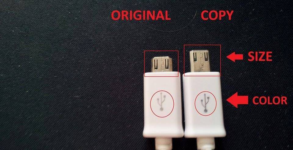 Ternyata mudah membedakan antara charger asli dan tiruan