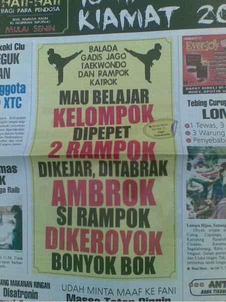 Judul berita ini bikin pembaca geleng-geleng kepala