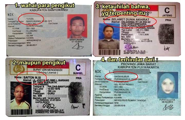 Meme-meme nama unik yang bikin senyum sendiri