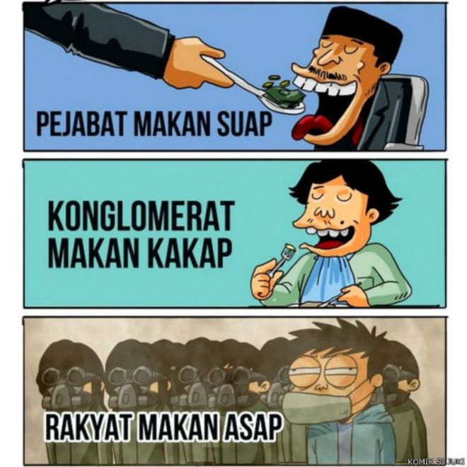 Cara komikus sindir pemerintah tangani kabut asap Cara komikus sindir pemerintah tangani kabut asap