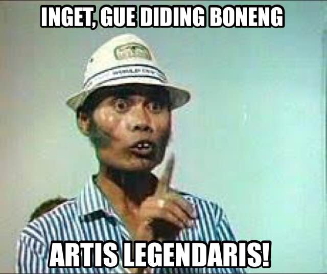 10 Meme 'krik-krik' komedian legendaris Diding Boneng
