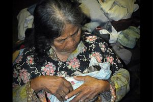 Kesedihan 'Mbah Putri', kucing kesayangannya mati ditabrak mobil