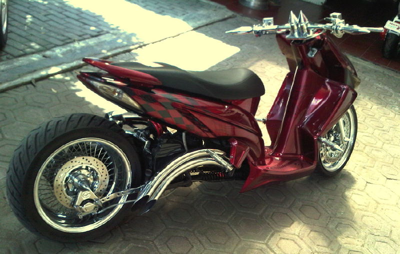 Aneka modifikasi sepeda motor yang populer di Indonesia