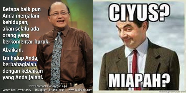 Meme kata-kata Mario Teguh, bukannya termotivasi malah tertawa geli