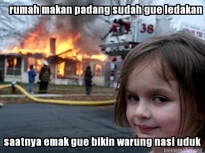 Meme rumah makan padang bikin kamu tertawa ngakak