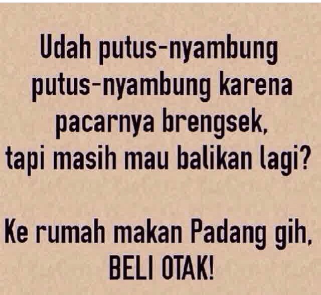 Meme rumah makan padang bikin kamu tertawa ngakak