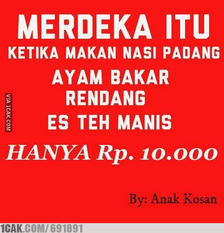 Meme rumah makan padang bikin kamu tertawa ngakak