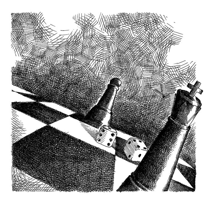 Seniman ini bawa misi perdamaian lewat karikatur bidak-bidak catur