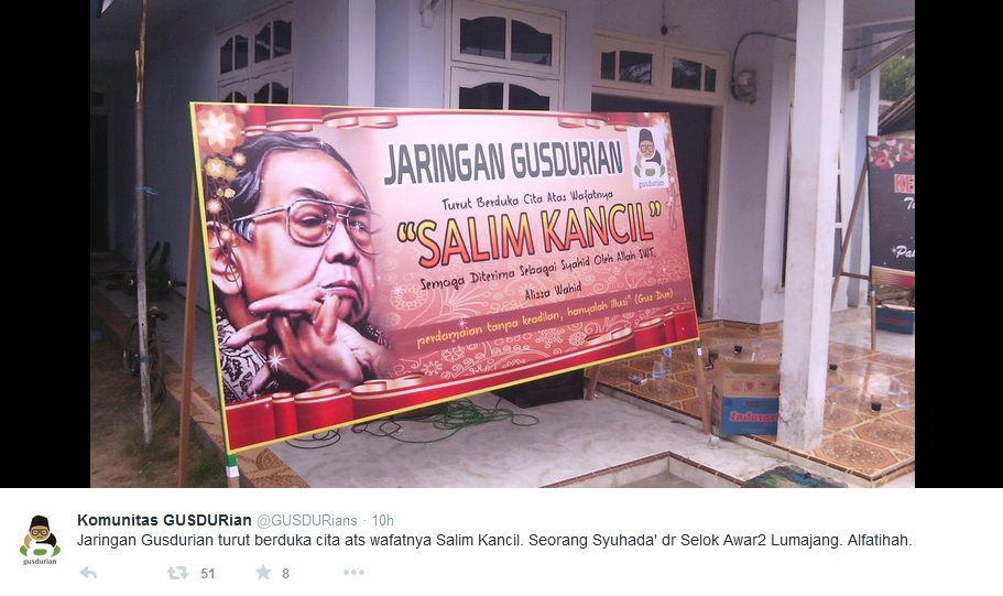 Dukungan terhadap Salim Kancil makin meluas di dunia maya