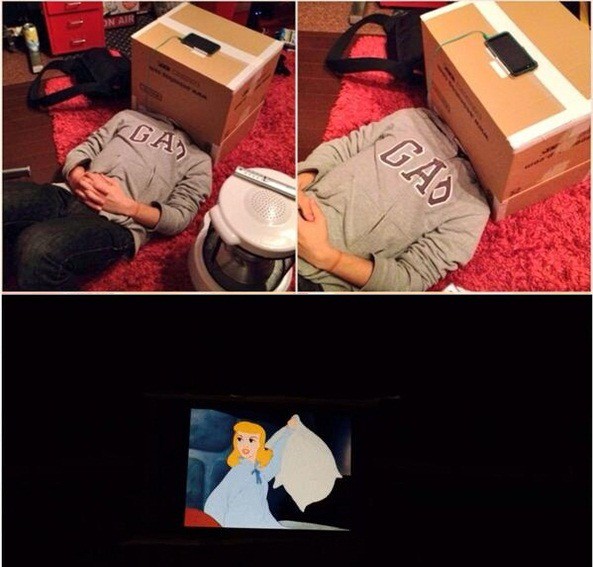 Siasat tanggal tua, bikin bioskop dari kardus