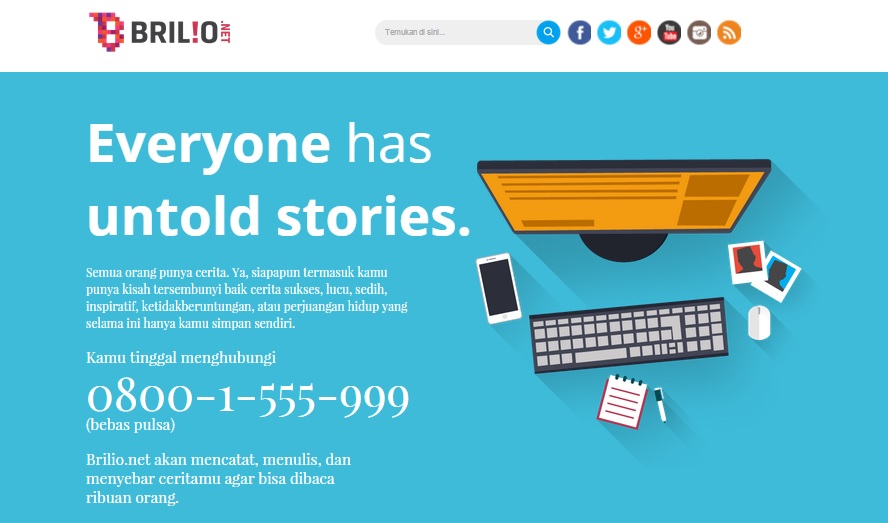 Call 08001555999, bagikan ceritamu