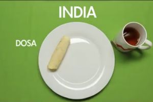Menu sarapan berbeda dari berbagai negara, di India sarapan dosa