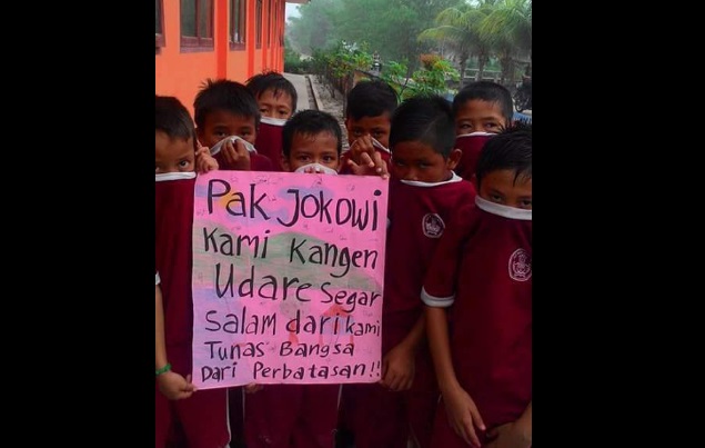 Rindu udara segar, anak-anak di perbatasan ini kirim pesan ke Jokowi
