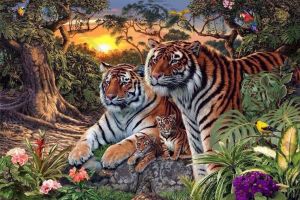 Yuk tes kepekaan mata, ada berapa harimau dalam gambar ini?